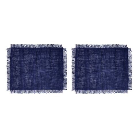 Mikasa - Jute Placemat Set Navy 35x45cm