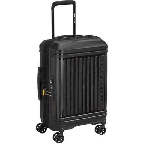 Delsey - Lutece SE Lightweight Expandable Wheelaboard Spinner Case Black 55cm