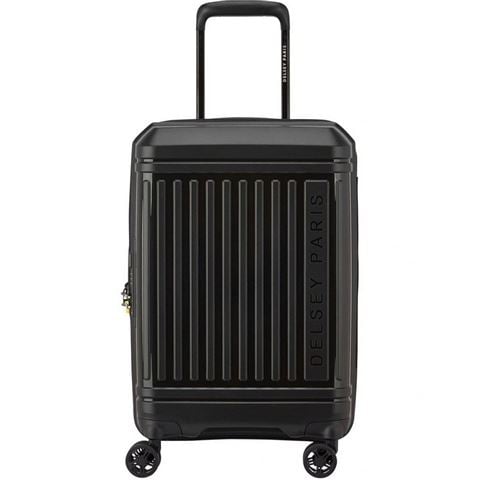Delsey - Lutece SE Lightweight Expandable Wheelaboard Spinner Case Black 55cm