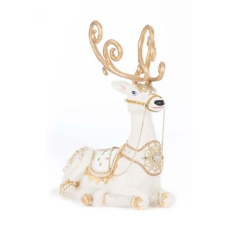 Katherines Collection Bells of Brilliance Deer Laying - Peter's of Kensington