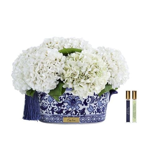 Cote Noire Grand Chinoiserie Hydrangea Ivory - Peter's of Kensington