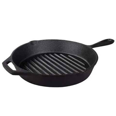 Tramontina - Pre-Seasoned Cast Iron Round Griddle Pan 28cm