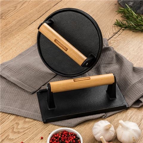 Tramontina - Enamelled Cast Iron Round Grill Press 17cm