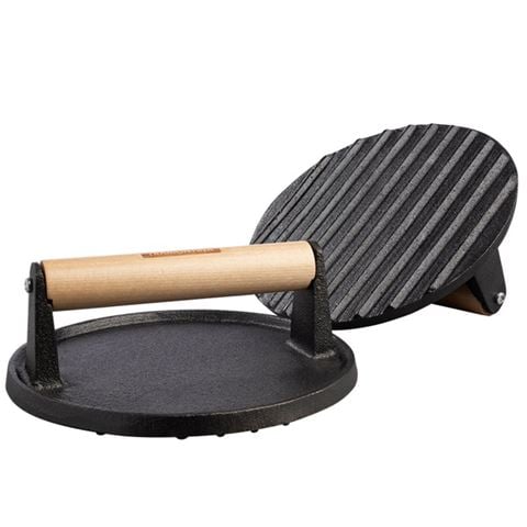 Tramontina - Enamelled Cast Iron Round Grill Press 17cm