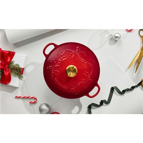 Le Creuset - Holly Chef's Pan Cerise 26cm/4L