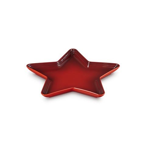 Le Creuset - Stoneware Star Platter Cerise 36cm