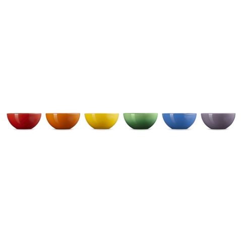 Le Creuset Rainbow Snack Bowl Set 6pce - Peter's of Kensington