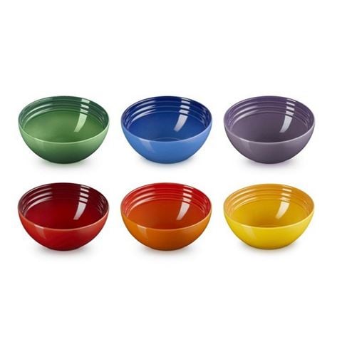 Le Creuset Rainbow Snack Bowl Set 6pce - Peter's of Kensington