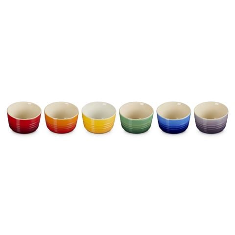 Le Creuset - Rainbow Ramekins Set 6pce