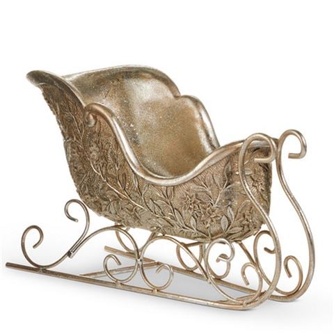 Raz Winterberry-Silver Antique Sleigh Figurine - Peter's of Kensington