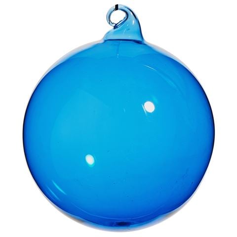 Raz - Winterberry-Blue Sheer Blown Glass Ornament
