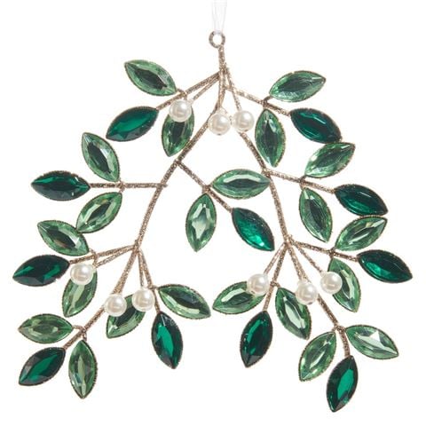 Raz Season's Frost-Jewelled Mistletoe Ornament - Peter's of Kensington
