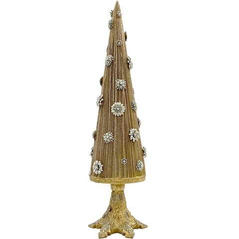 Raz - Holiday Rendezvous Gold-Tone Embellished Tree