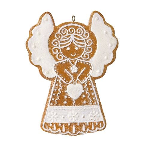 Raz - Holiday In Provence Gingerbread Angel Ornament