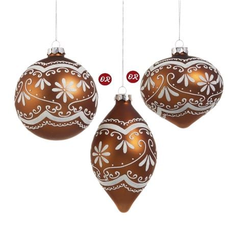 Raz - Holly Jolly Holiday Ornate Gingerbread Ornament