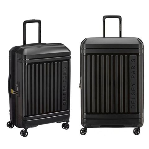 Delsey - Lutece SE Lightweight Expandable Black Spinner Case Set 69cm & 81cm