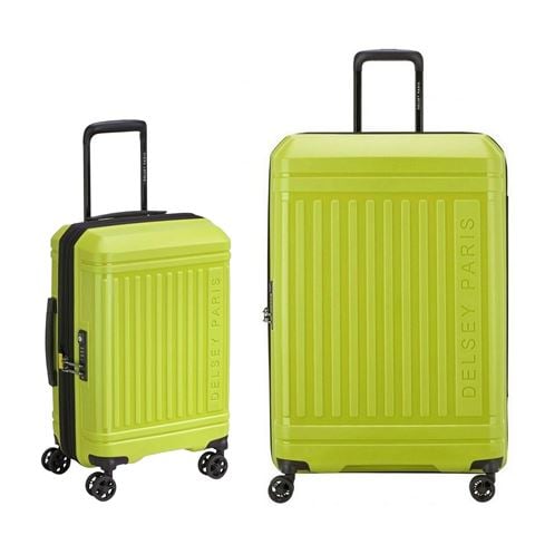 Delsey - Lutece SE Lightweight Expandable Green Spinner Case Set 55cm & 76cm