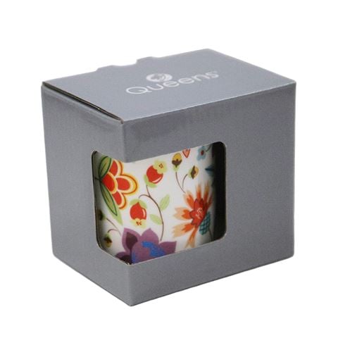 Queens - Hippy Florals Mug Abstract Blue