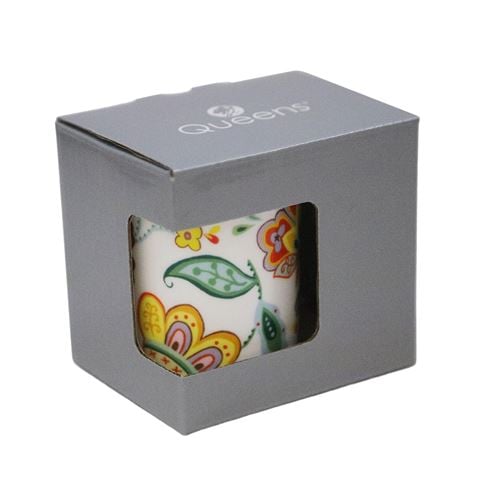 Queens - Hippy Florals Mug Retro Yellow