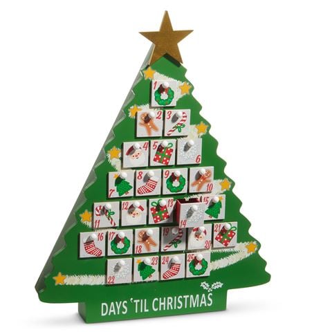 Raz - The Christmas Shoppe Advent Tree Calendar