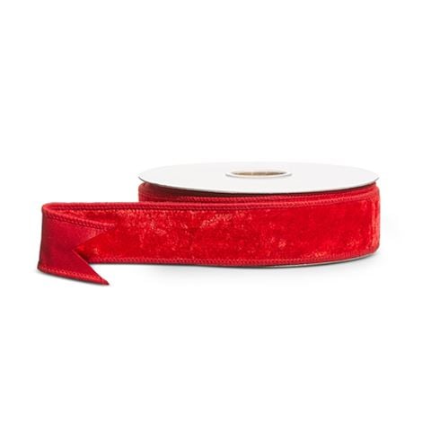 Raz - Red Velvet Wired Ribbon Roll 4x914cm