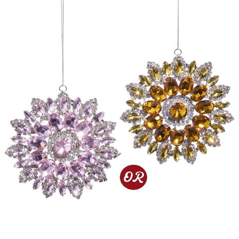 Raz - Holiday Rendezvous Jewel Brooch Ornament Assorted