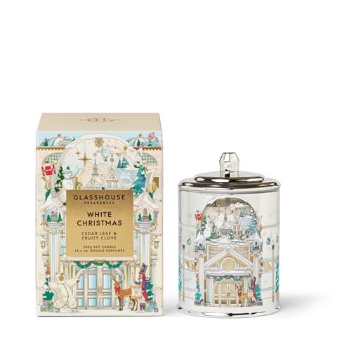 Glasshouse - Limited Edition White Christmas Candle 380g