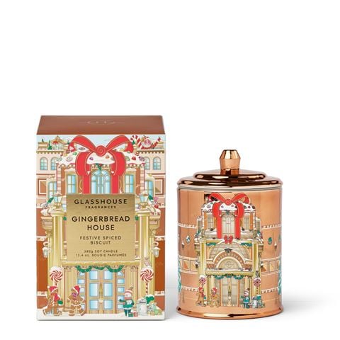 Glasshouse - Limited Edition Gingerbread House Candle 380g