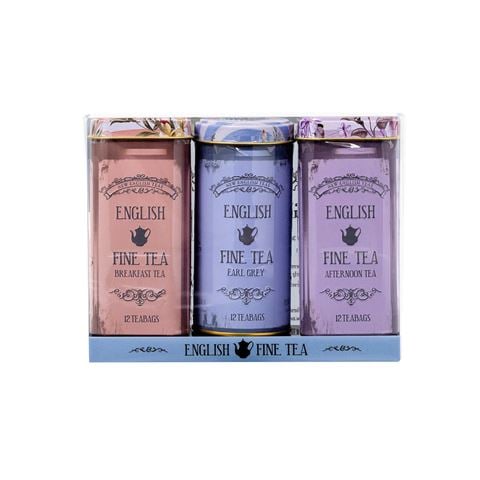 New English Teas Limited - Vintage Floral English Breakfast Tea 3x12 Teabags 72g