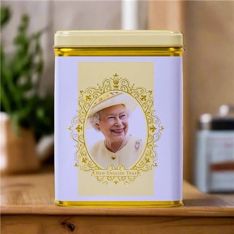 New English Teas Limited - Queen Elizabeth II Portrait Tin w/40 Breakfast Teabags 80g