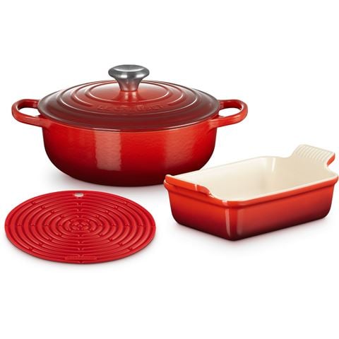 Le Creuset - Essential Set Cerise 3pce