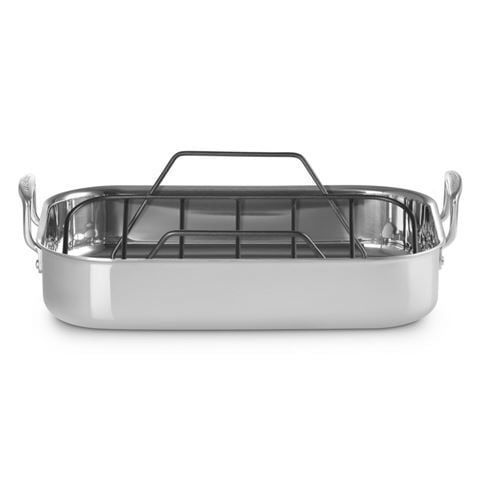 Le Creuset - 3-Ply Stainless Steel Roasting Dish w/Rack 35cm