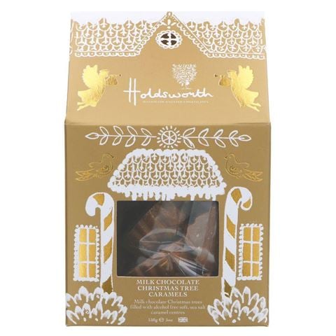 Holdsworth - Gingerbread House w/Milk Chocolate Christmas Tree Caramels 150g