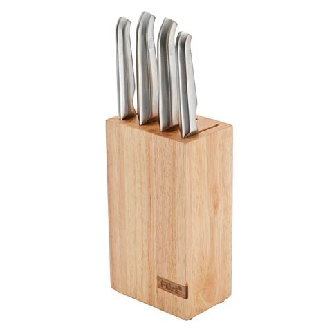 Furi - Pro Rubberwood Knife Block Set 5 Piece