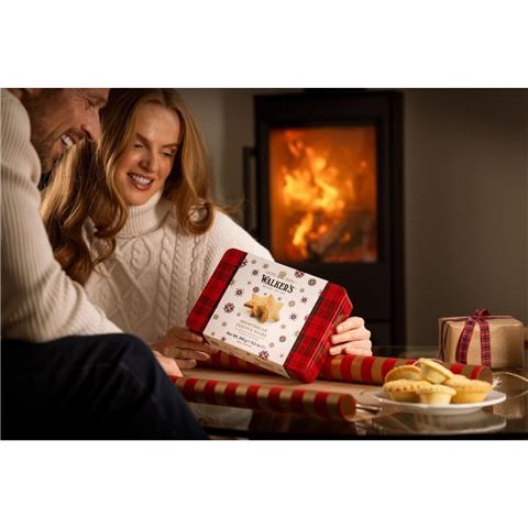 Walkers - Shortbread Festive Stars Tin 260g