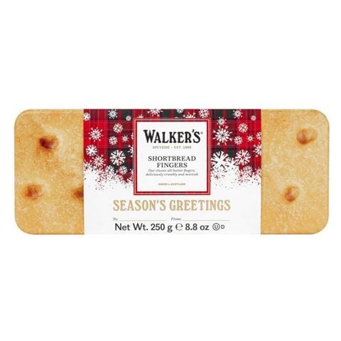 Walkers - Festive Shortbread Fingers Tin 250g