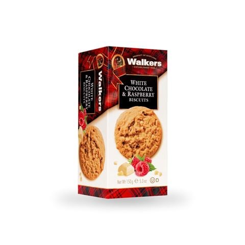 Walkers - White Chocolate & Raspberry Biscuits 150g