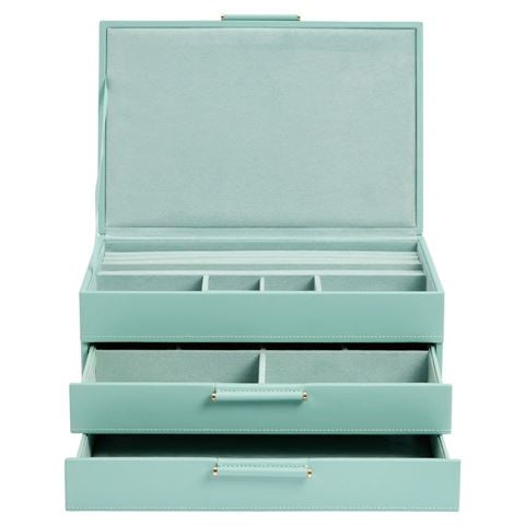 Wolf Designs - Sophia Jewellery Box w/Drawers Jade