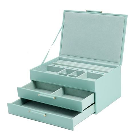 Wolf Designs - Sophia Jewellery Box w/Drawers Jade