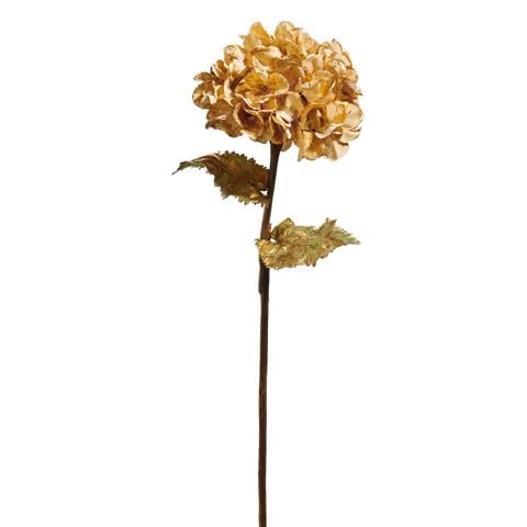 Raz - Holiday Rendezvous Gilded Ivory Hydrangea Stem