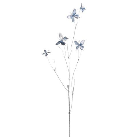 Raz - Holiday Rendezvous Blue Butterfly Branch