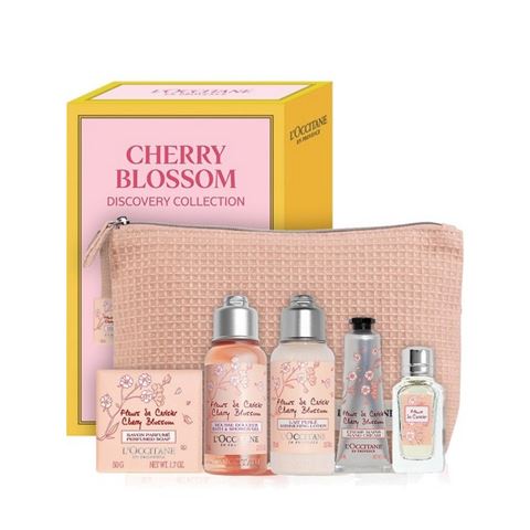 L'Occitane - Cherry Blossom Discovery Collection w/Beauty Pouch 6pce