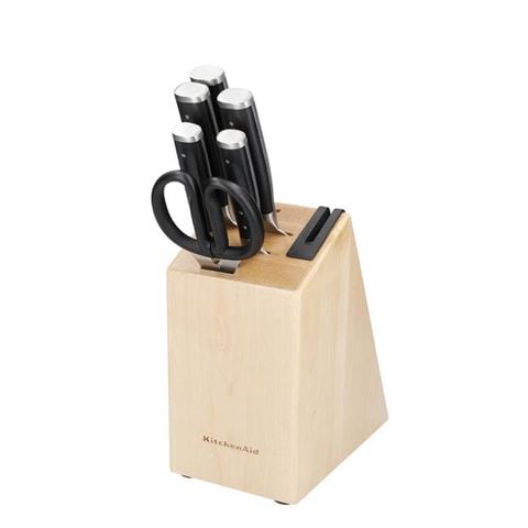 KitchenAid - Birchwood Knife Block Set 6pce