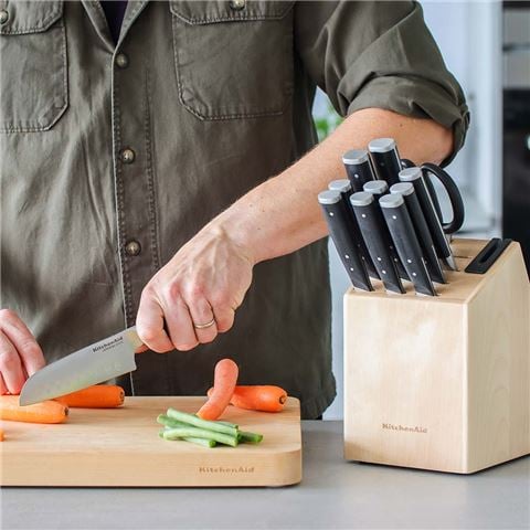 KitchenAid - Birchwood Knife Block Set 11pce