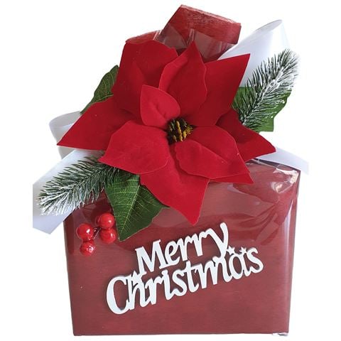 Boz Christmas - Merry Christmas Bag Royal Red w/ Assorted Chocolate Truffles