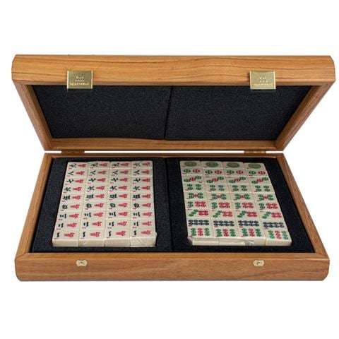 Manopoulos - Mahjong Tiles w/Walnut Wooden Case 31x24cm