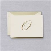 Crane & Co - Engraved O Initial Note Card Set 10pce
