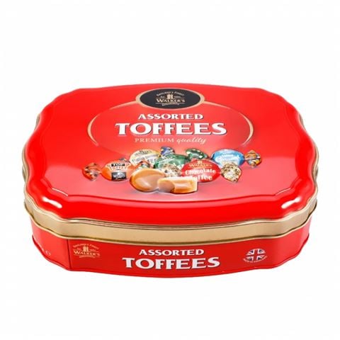 Walkers Chocolates - Nonsuch Assorted Toffees & Chocolate Eclairs w/Red Tin 250g