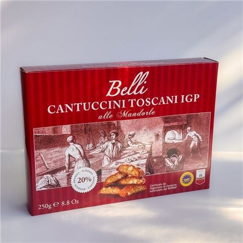 Belli - Tuscan Cantuccini w/Almonds Vintage Gift Box 250g