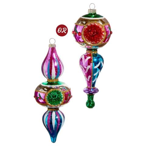 Raz - All Of The Trimmings Dark-Toned Witch Eye Ornaments Assorted